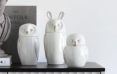 北歐軟裝飾品貓頭鷹工藝品創意動物擺件